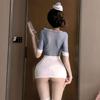 Large size sexy lingerie pure desire pajamas secretary hip skirt stewardess uniform free suit