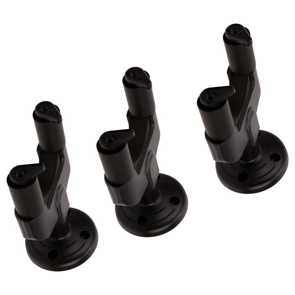 3PCS ABS Guitar Wall Hanger Black Guitar Hangers Durable Guitar Wall Hooks Guitar