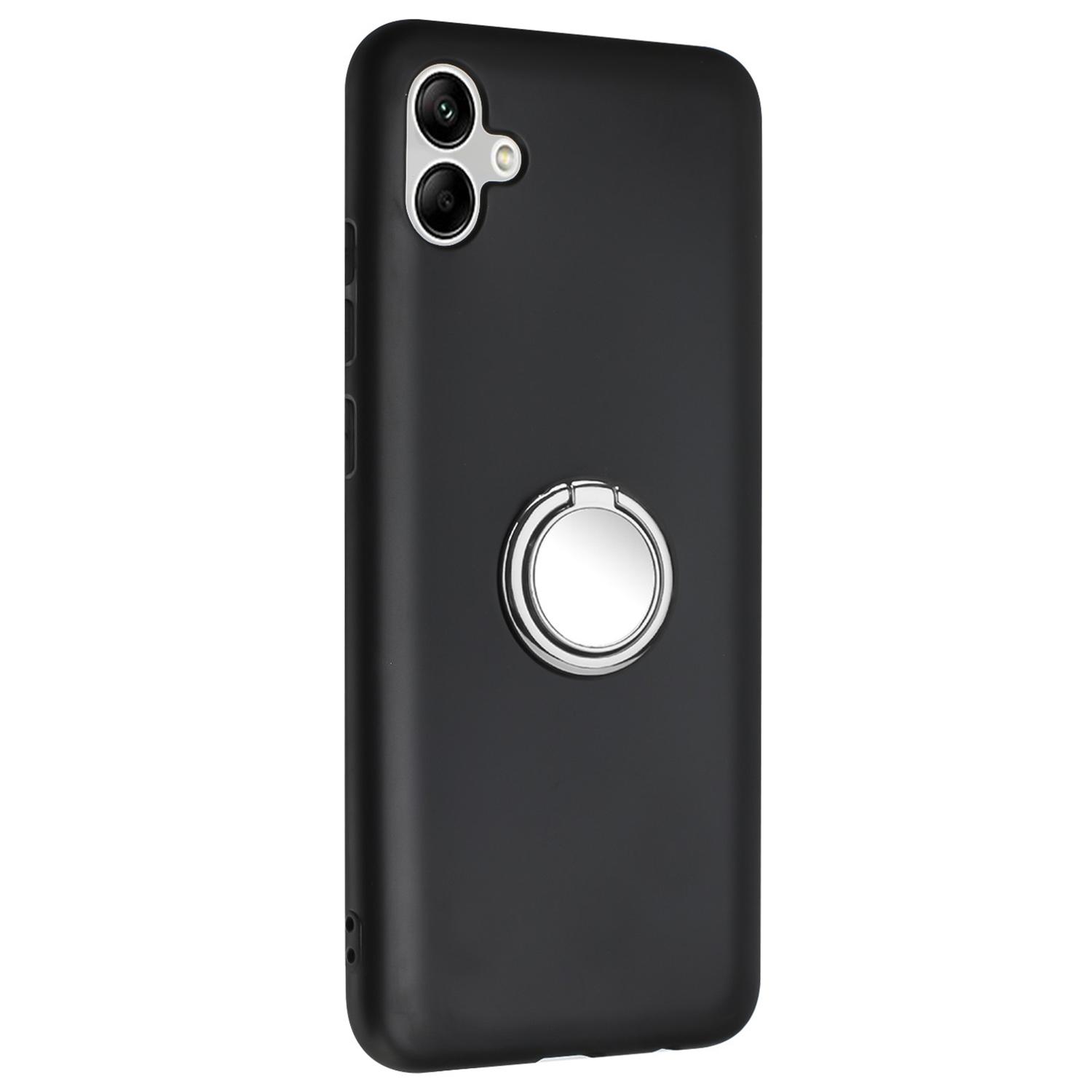 

For Samsung Galaxy A05 4G Protective Case Matte TPU Kickstand Phone Cover Silver