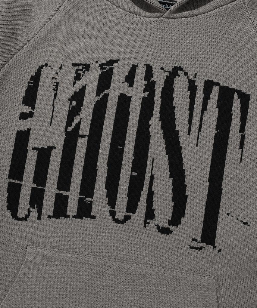 NICEGHOSTCLUB Big Ghost Logo Knit Hoodie_Grey(Ng2Dfuk611A)