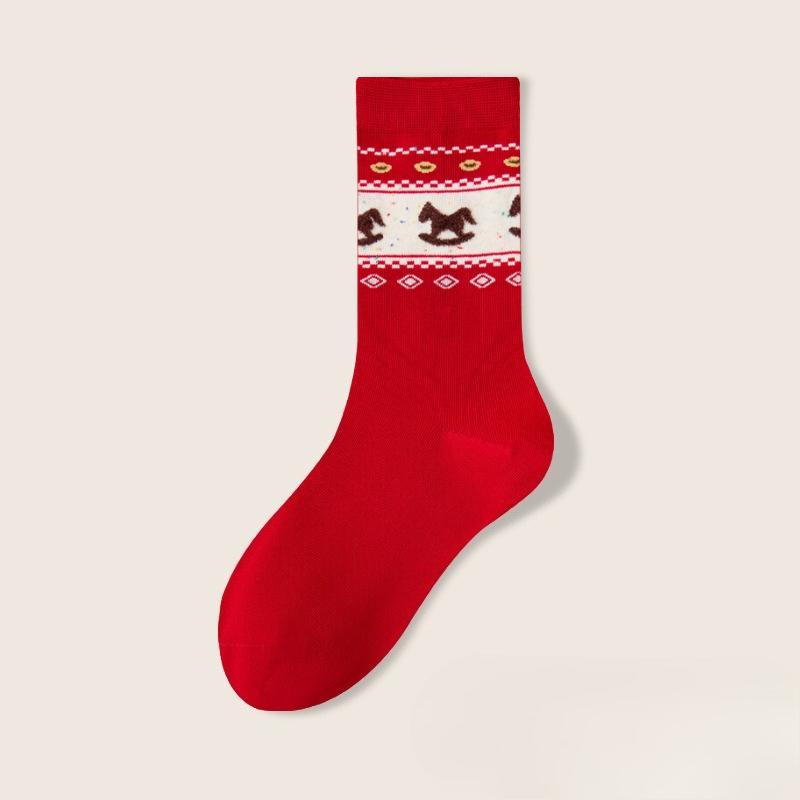 Red Sox Children's Winter-Spring Thick and Warm Stockinged New Year Stocking