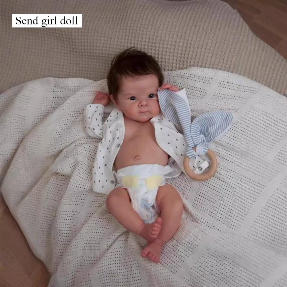 48 см Кукла Реборн с Полным Силиконовым Телом Бетти Реалистичная Кукла Новорожденная Девочка Мальчик с Видимыми Венами Реалистичная Имитация Куклы для Ребенка Рождественский Подарок girl doll