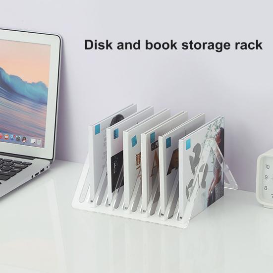 

Акриловая треугольная подставка для пластинок, современная стабильная прозрачная настольная многослойная классификационная стойка для хранения