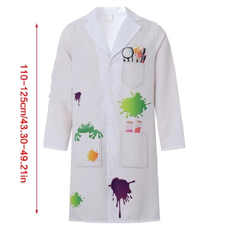 Mad Scientist Outfit Mad Scientist Costume Accessories Lab Coat Gloves Glasses Frames Necktie Halloween Dressing Up Set