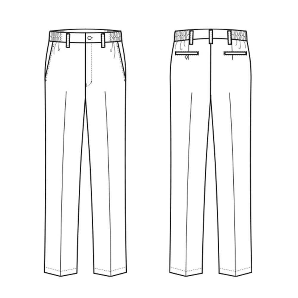 Seven Uniform DL2836-9 Men's Pants, Black, Size S