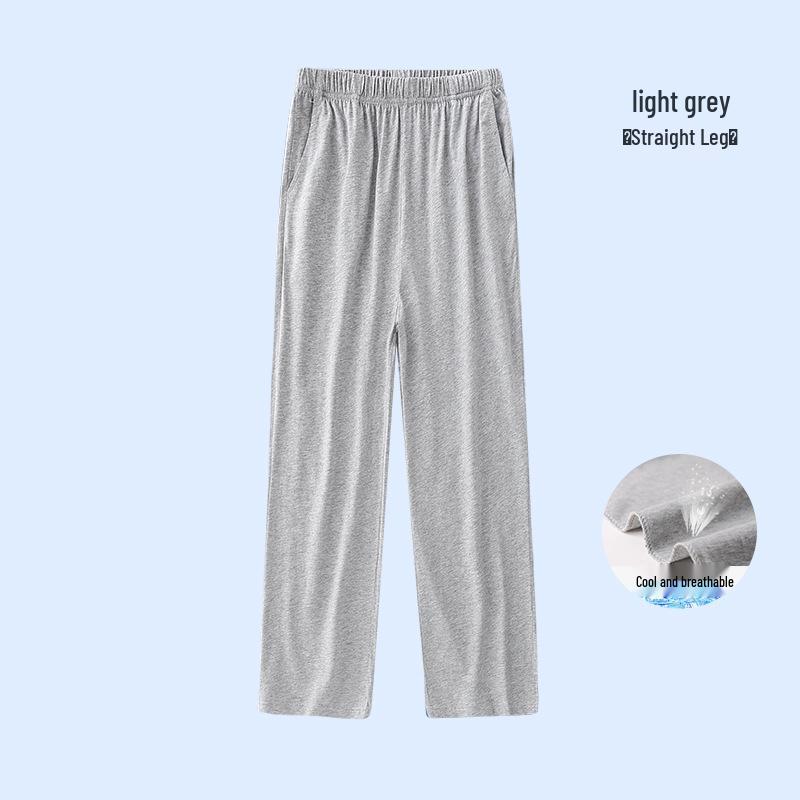 Kinder Sommer Baumwoll Sporthose - Jungen Marine & Mädchen Grau Mückendicht Eisseide Hose.