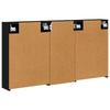 Bathroom Cabinet Set 3 Pcs 116 X 16 X 62.5 Cm Engineered Wood