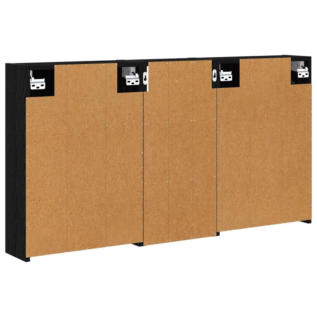 Bathroom Cabinet Set 3 Pcs 116 X 16 X 62.5 Cm Engineered Wood