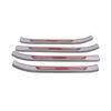 Sticker Trim Stainless Steel For Skoda Kodiaq 2017 2018     Pedal Door Sill Scuff Plate Exterior Threshold 4PCs
