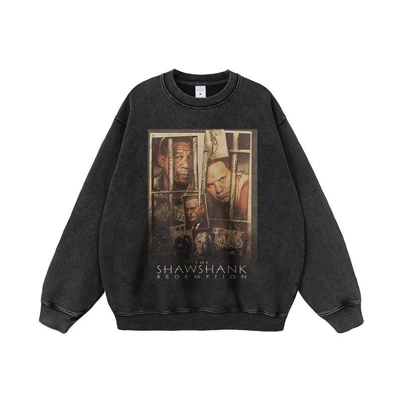 Oversized Vintage Washed Hoodie Men Women - Loose Fit Cotton Long Sleeve Streetwear Sweatshirt Winter
