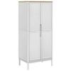 VidaXL Garde-robe FLORO blanc 77x53x171 cm bois massif de pin, armoire de rangement, organisateur de garde-robe, armoire, 374006