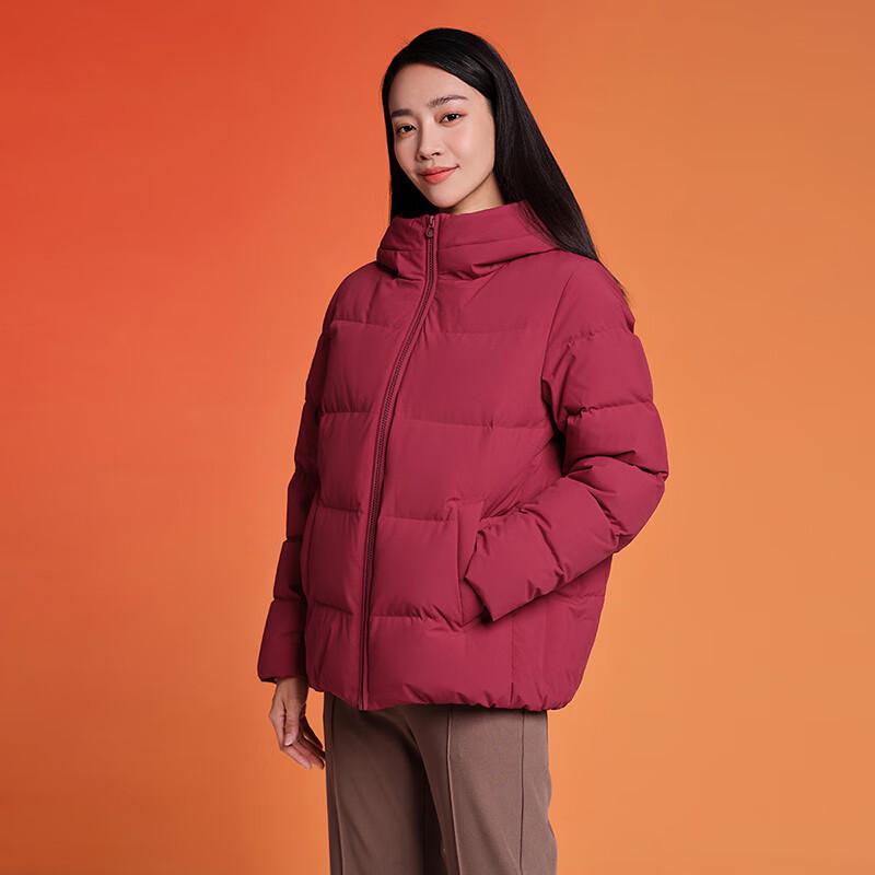 Tanboer Women's Loose Fit Hooded Down Jacket