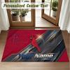 Crystal Velvet Square Rug Custom NameSt. Louis Cardinals Pattern Non Slip Home Floor Decor Rug