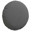 Seat Cushions 2 Pcs Dark Grey Ø30 X 13 Cm Fabric