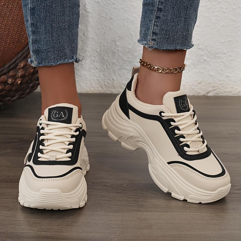 Women'S Height-Increasing Platform Sneakers, Stylish Casual White Shoes for Women, Comfortable Outdoor Running Training Shoes.