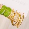 10pcs/set Twisted Chunk Earrings - Stylish Daily, Date, Party Accessories - Simple, Vacation-Inspired Gift Zircon Set for Wome