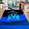 1pc Football Team Design Area Rug - Non-Slip, Soft & Cozy Floor Mat for Living Room, Bedroom, Office - Indoor/Outdoor Decorative Carpet