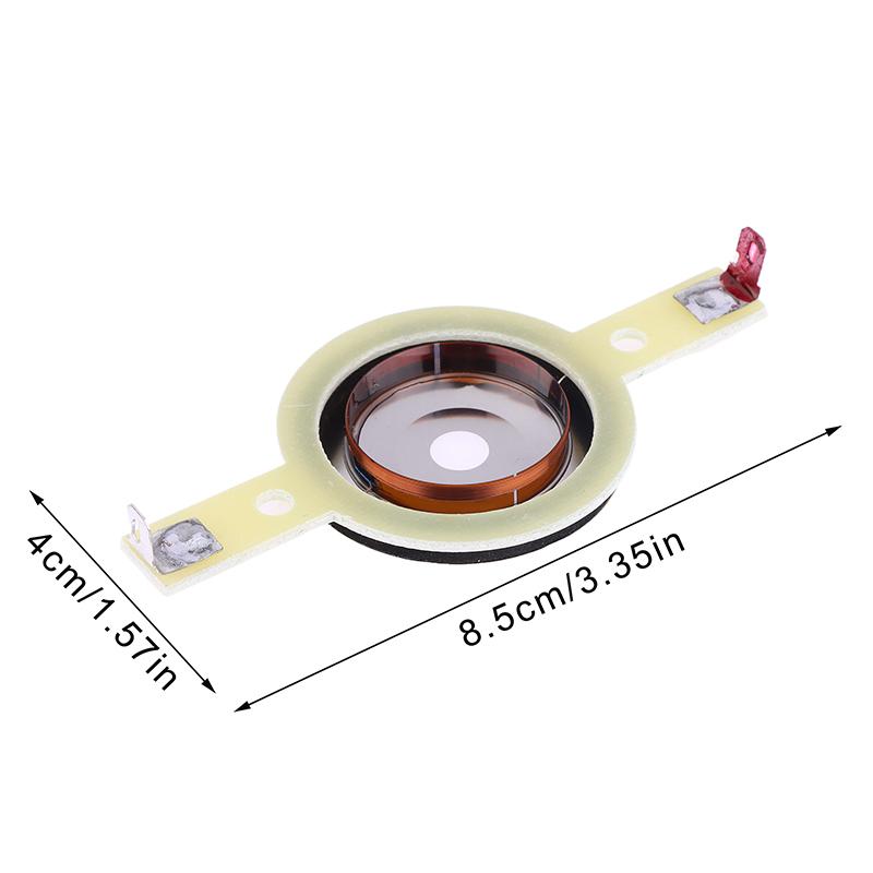 

2Pcs Speaker Voice Coils 25.4MM Tweeters Round Speaker Treble Coil Horn Titanium Film Copper Clad Aluminum Diaphragm Repair Part
