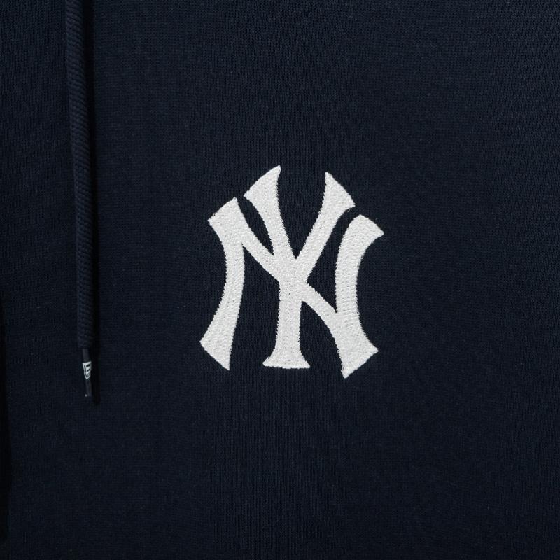 New Era Mlb New York Yankees Patched Hoodie Dark Navy 14742030