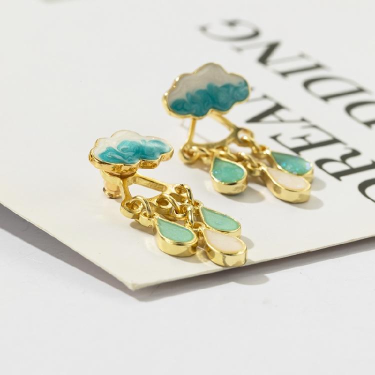 Water Drop Statement Earrings for Women Girls Christmas Jewelry Gift Decoration