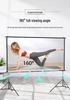 Outdoor Portable HD Projector Screen, 100-120 Inch, Light-Resistant, Wall/Floor Mount, White Grid
