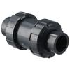 Durable UPVC One-way Valve Black 1/2" Check Valve True Union Double Union Backflow Valve Water Oil