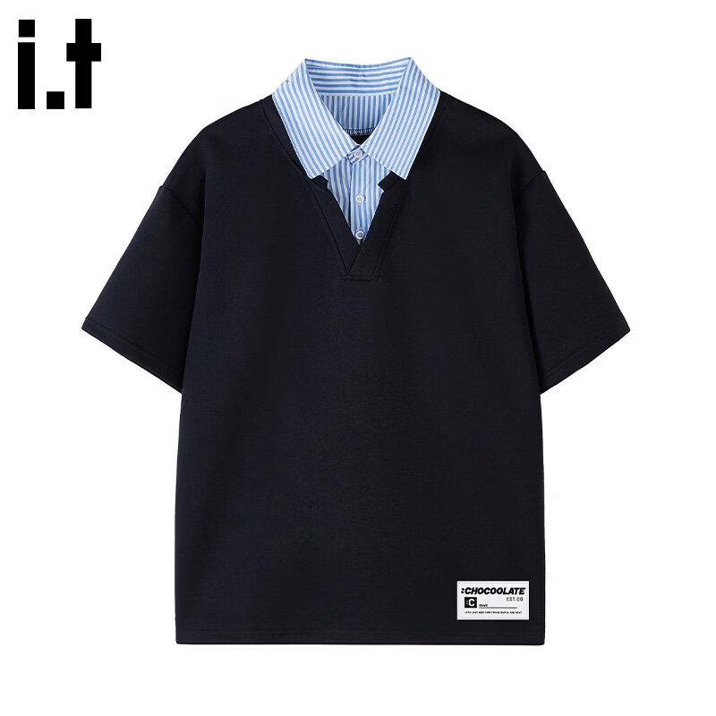 

Мужская футболка-поло в американском стиле с вставками XL