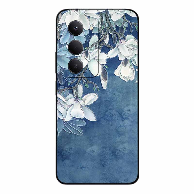 3D Emboss Cases For Redmi 15 5G 4G Relief Emboss Soft Silicone Back Cover For Xiaomi Redmi15 Flower Relief  Funda Redmi 15 4G 5G