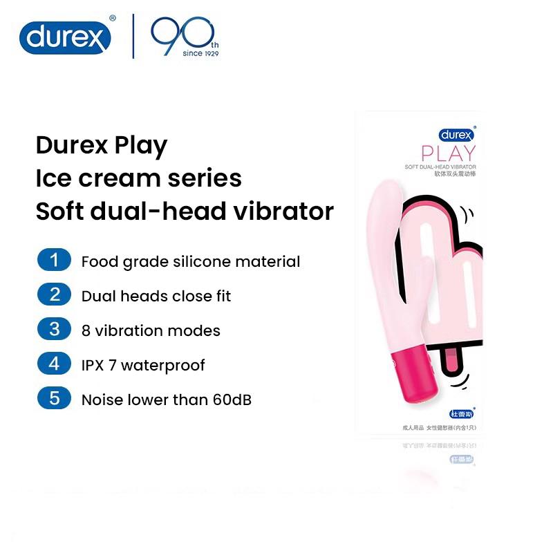 Durex Soft Vibrator New Ice Cream Series Soft Double Headed Vibrator