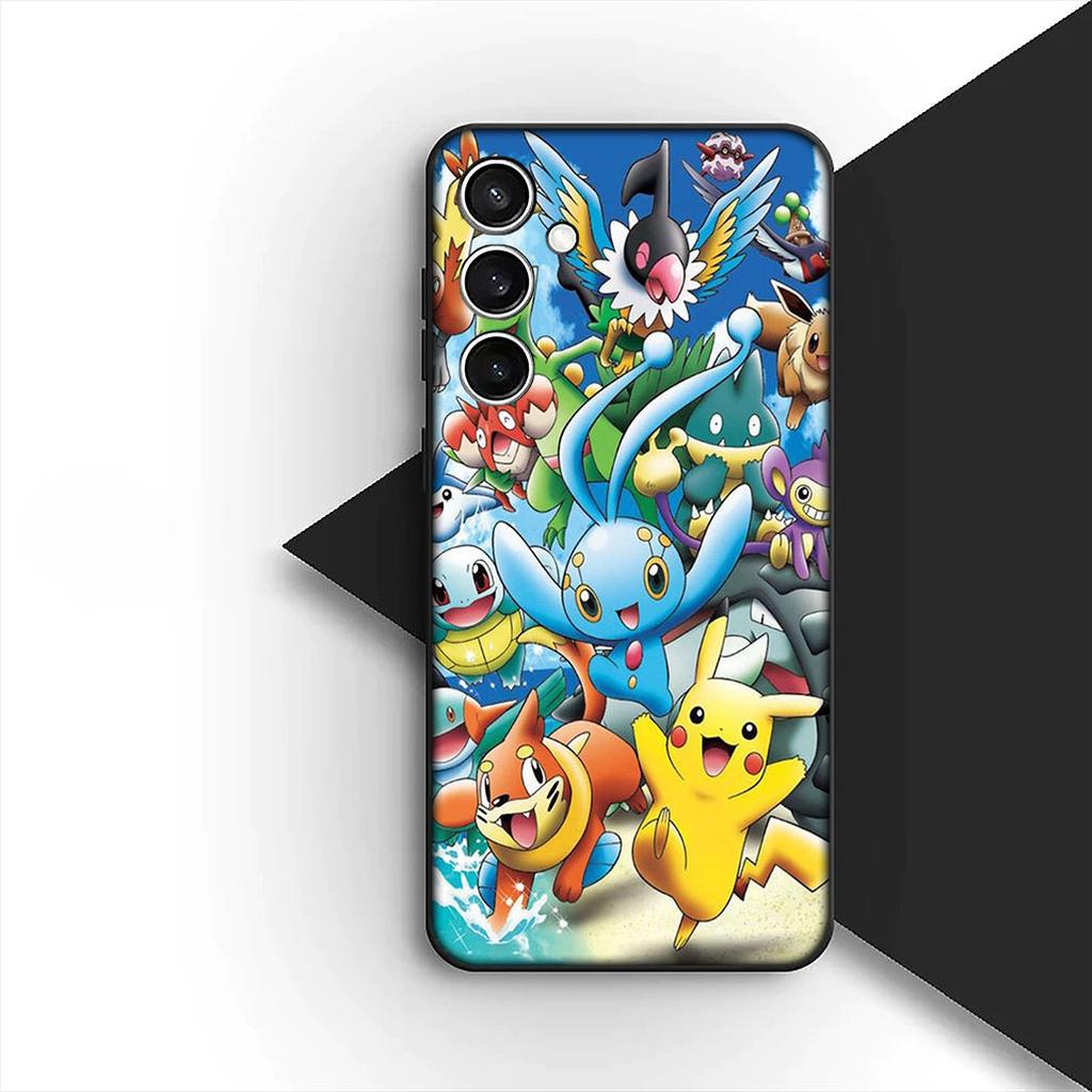 Cover for Samsung Galaxy S24 S25 S23 FE Ultra Plus S7 Edge S25+ S23+ A56 5G Phone Case Mewtwo P-Pokemons Mew two P-Pikachus