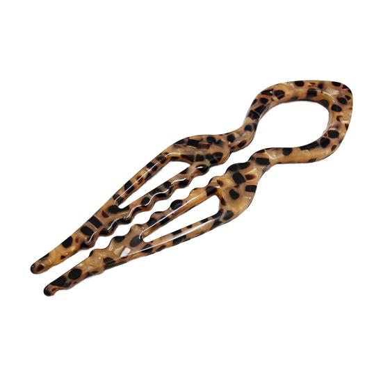 French Hair Pin Women Double-Notch Locking Mechanism Hair Clip Twists Secure Hair Stick Hair Styling Accessory