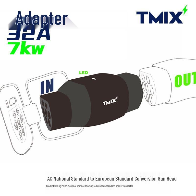Charging Adapter: AC TYPE2 EU to National Standard 32A for New Energy Vehicles
