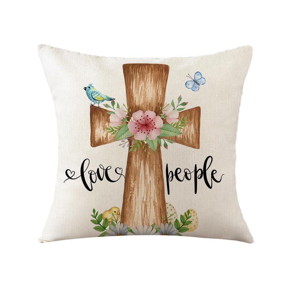 New Easter Pillow Holiday Home Decoration Pillow Simple Sofa Living Room Spring Pillow