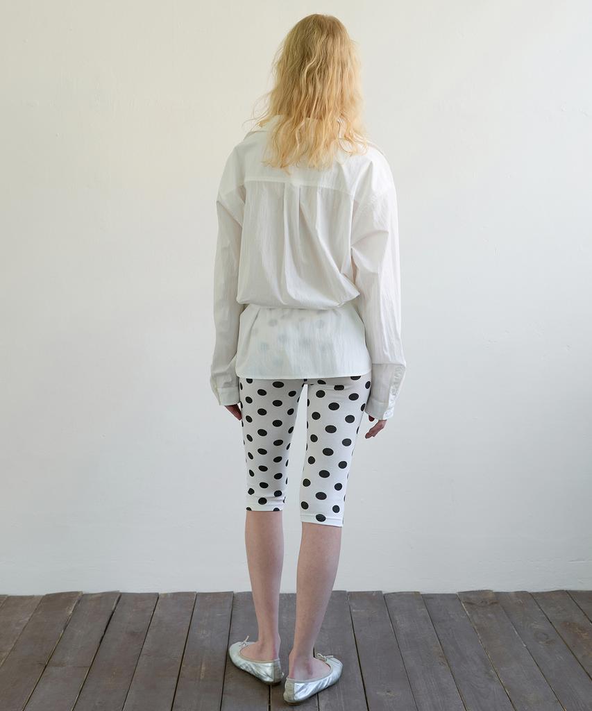 Aobteu Capri Ribbed Leggings - Dot