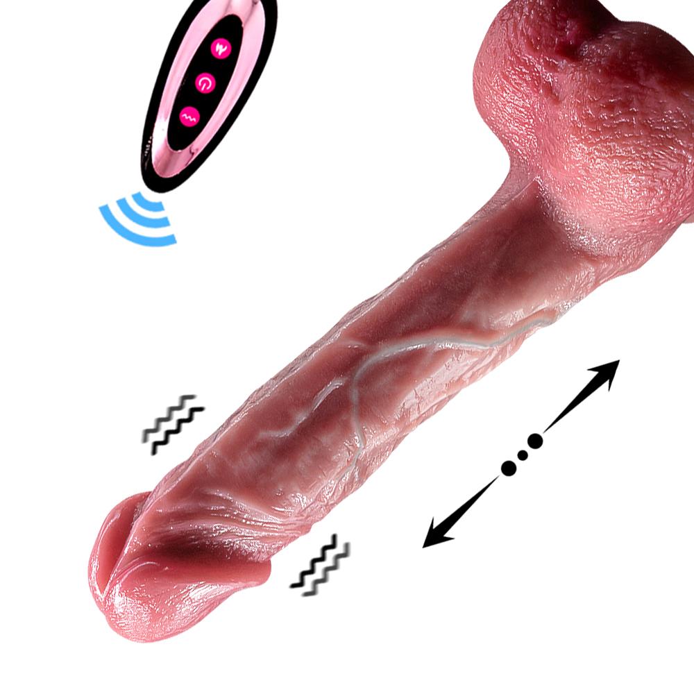 Vulcan Liquid Silicone Electric Phallus Simulation Dildo Adult Sex Products Female Cannon Machine Masturbation Machine Fun