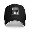 Vintage 1974 Lustig 1974 Geburtstag Lässig Baseballkappe Sommer Trucker-Hut Outdoor-Sport Hip-Hop-Hüte Herren Klassische Baseballkappen