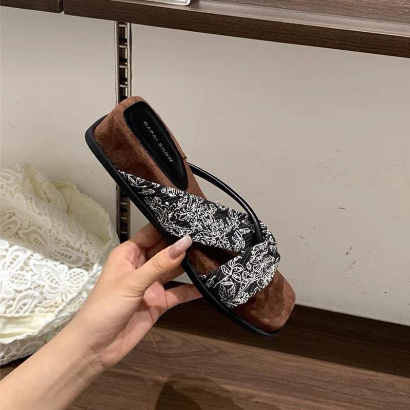 Fashion Shoes Slippers Women Summer Luxury Slides On A Wedge Designer Soft Retro Scandals Shoes On A Wedge Womens Slippers Outdoor Luxur