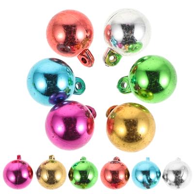 100Pcs Colorful Plastic Round Bulb Christmas DIY Accessory Beads for Jewelry Making Crafts Ornaments Light Decorations