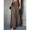 Fashion Elegant Loose Women Satin Skirts Spring and Summer New Simple Casual Office A-line Long Skirts Office Solid Color Women's Clothing