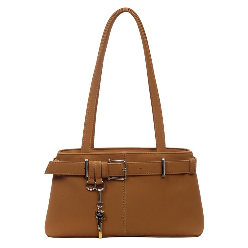 Niche design fashion underarm bag women's belt buckle handbag high sense versatile personality commuter shoulder bag