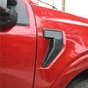 4 Pcs Car Carbon Fiber Style ABS Side Fender Cover Trim For 2021-2022 Ford F-150
