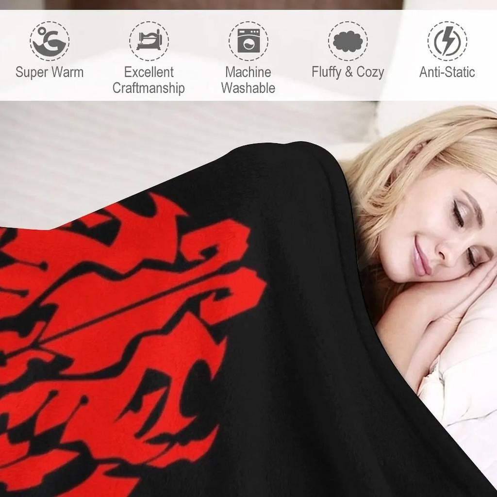 Anime Overlord Ainz Ooal Gown Throw Blanket Thermal Blankets For Travel Thin Blanket
