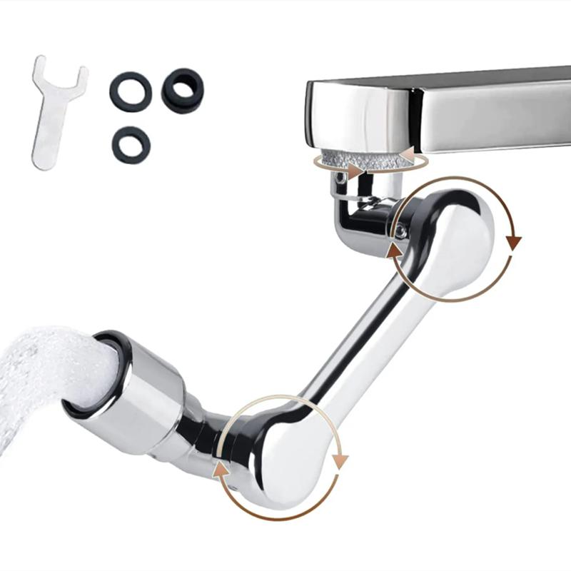 1080° Universal Rotation Faucet Extender Dual Mode Sprayer Head Kitchen Robot Arm Extension Taps Bathroom Swivel Faucet
