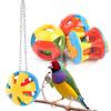 Colorful Parrot Ball Toys With Chain Birds Interactive Toy  Macaw Finch Parakeet