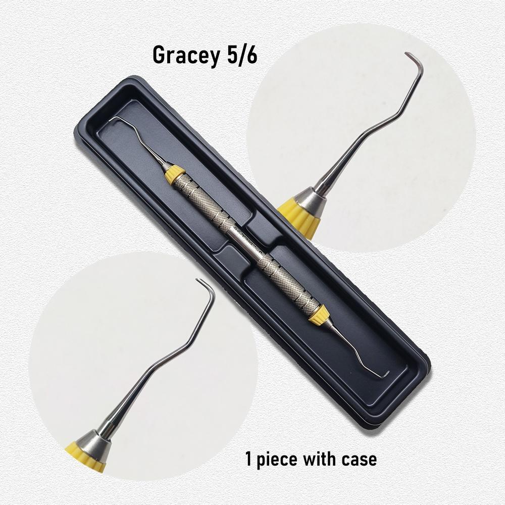 1 stk Høykvalitets Dental Gracey kuretter Periodontal skaler Rustfritt stål Periodontale benkuretter Perio
