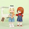 Ob11 Doll Clothes Fashion Tops Jeans Sweatshirt Cool Sleeveless High Neck Sweater Suspenders Shorts For 1/12 Bjd Dolls Accessory
