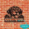 Personalized Beagle Dog Metal Wall Art, Gift for Dog Lover, Home Decor Sign