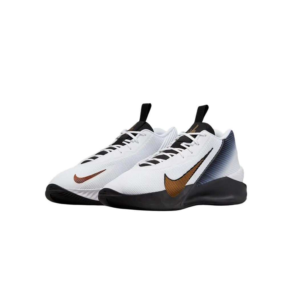 Nike G.T. Jump Academy Mid Top Basketball Shoes Men's White Black Metal Gold Basketball Shoes IH0635-170
