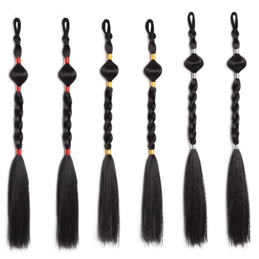 2pcs Lantern Braid Twist Braid Hairpiece Chinese Ancient Braided Ponytails  Photography