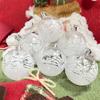 6pcs Transparent Christmas Ball Clear Baubles Xmas Hanging Ornament Hanging Ball  Home Decor